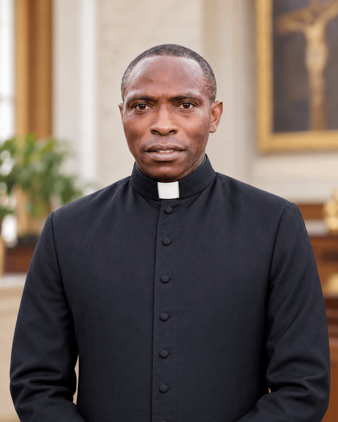 Portrait du Rev. Père Michel Smadar MINFEGUE, Vice-Président du Conseil d’administration.